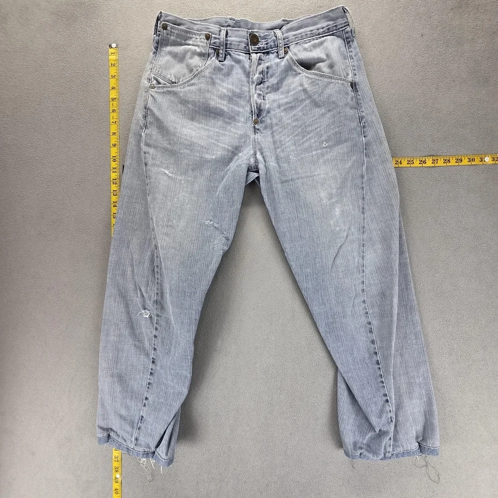 VTG Levis Engineered Jeans‎ Blue Twisted Buckle Back One Altered Hem Fits 30x28